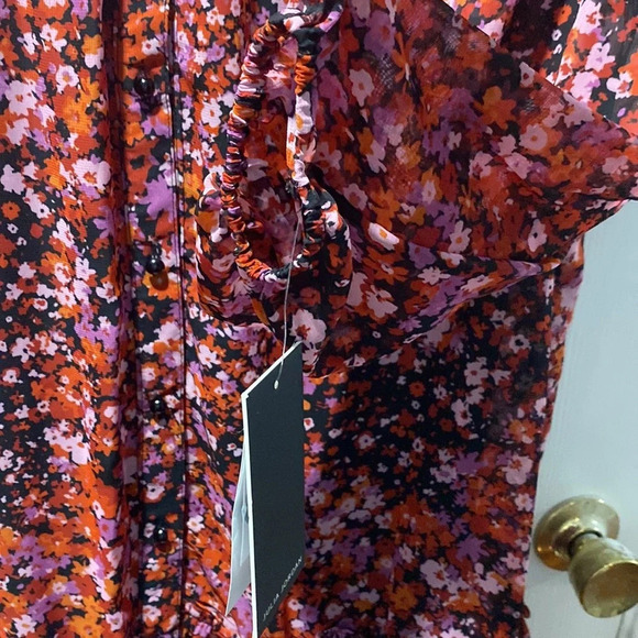 Julia Jordan floral print ruffle long sleeve dress. NWT Size 16 - Picture 5 of 6